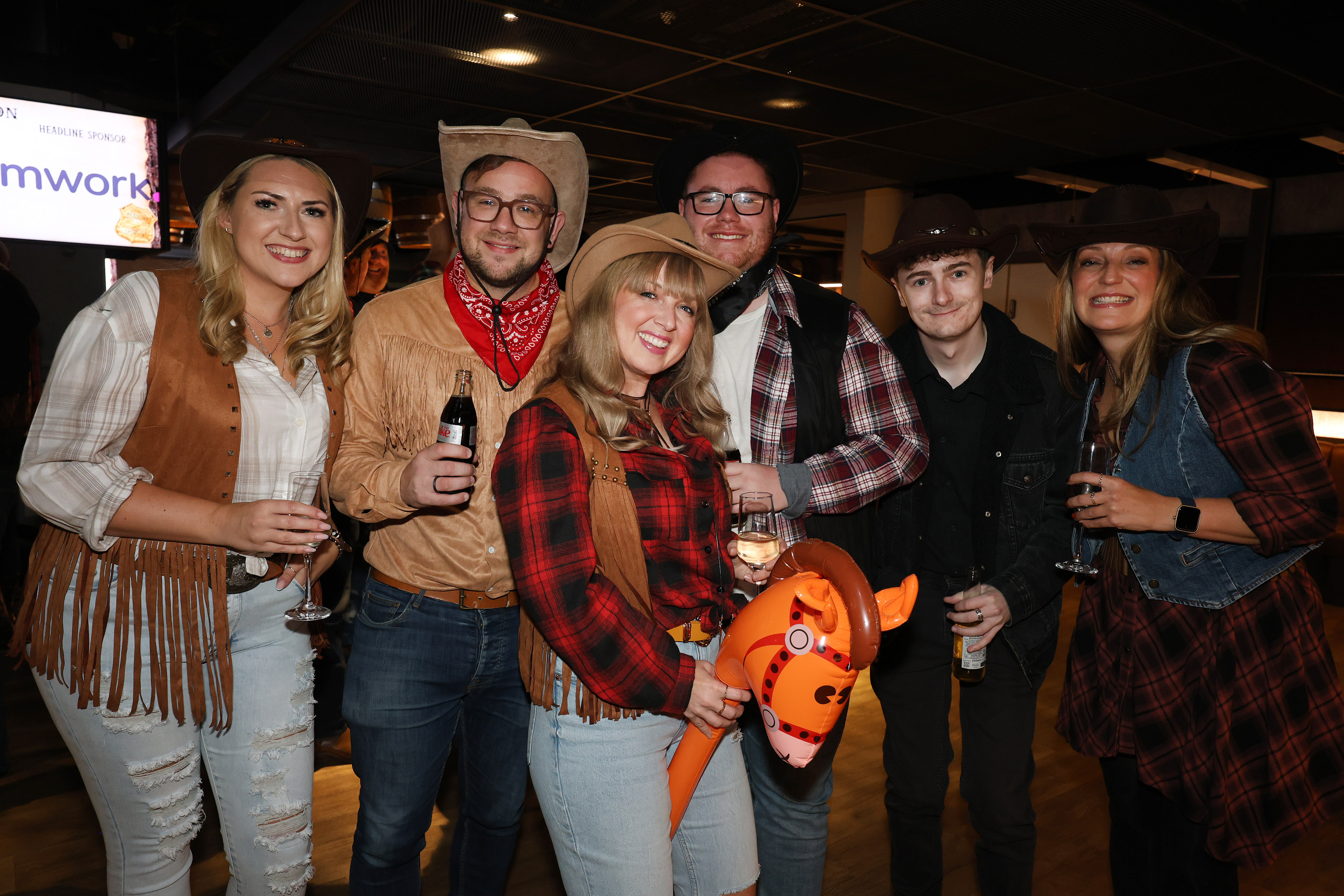 S7 Saloon Guests in Cowboy Attire