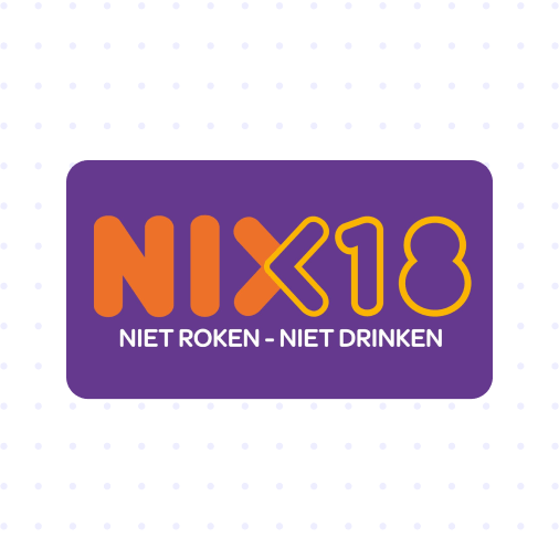 NIX18 Logo Niet roken - Niet drinken
