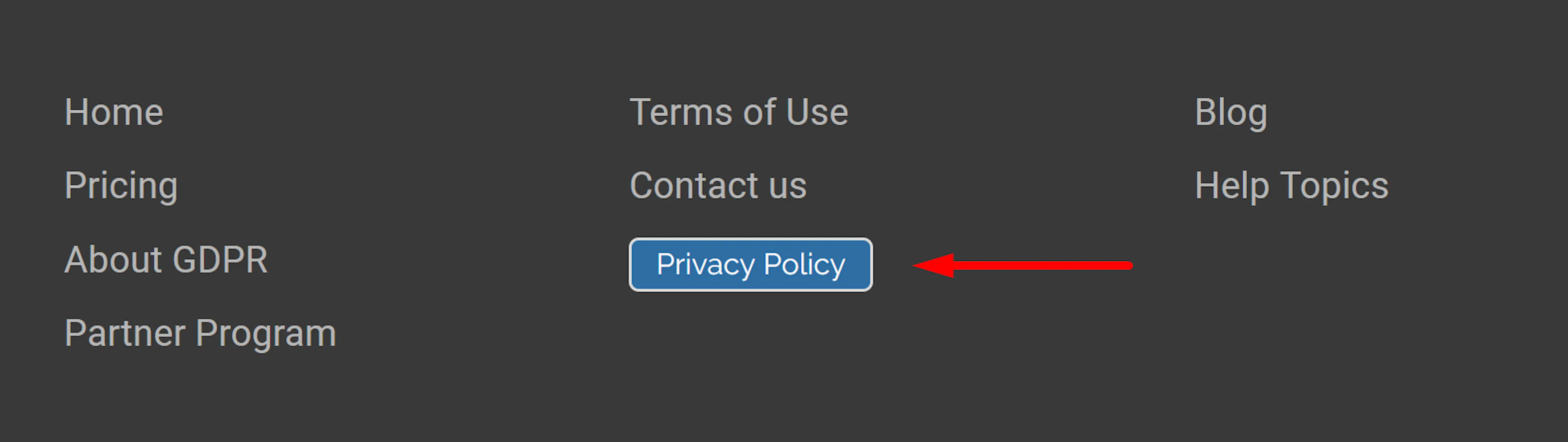 privacy button