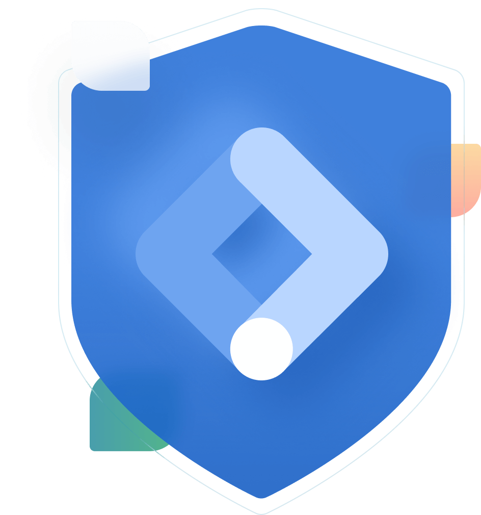 google tag manager logo badge