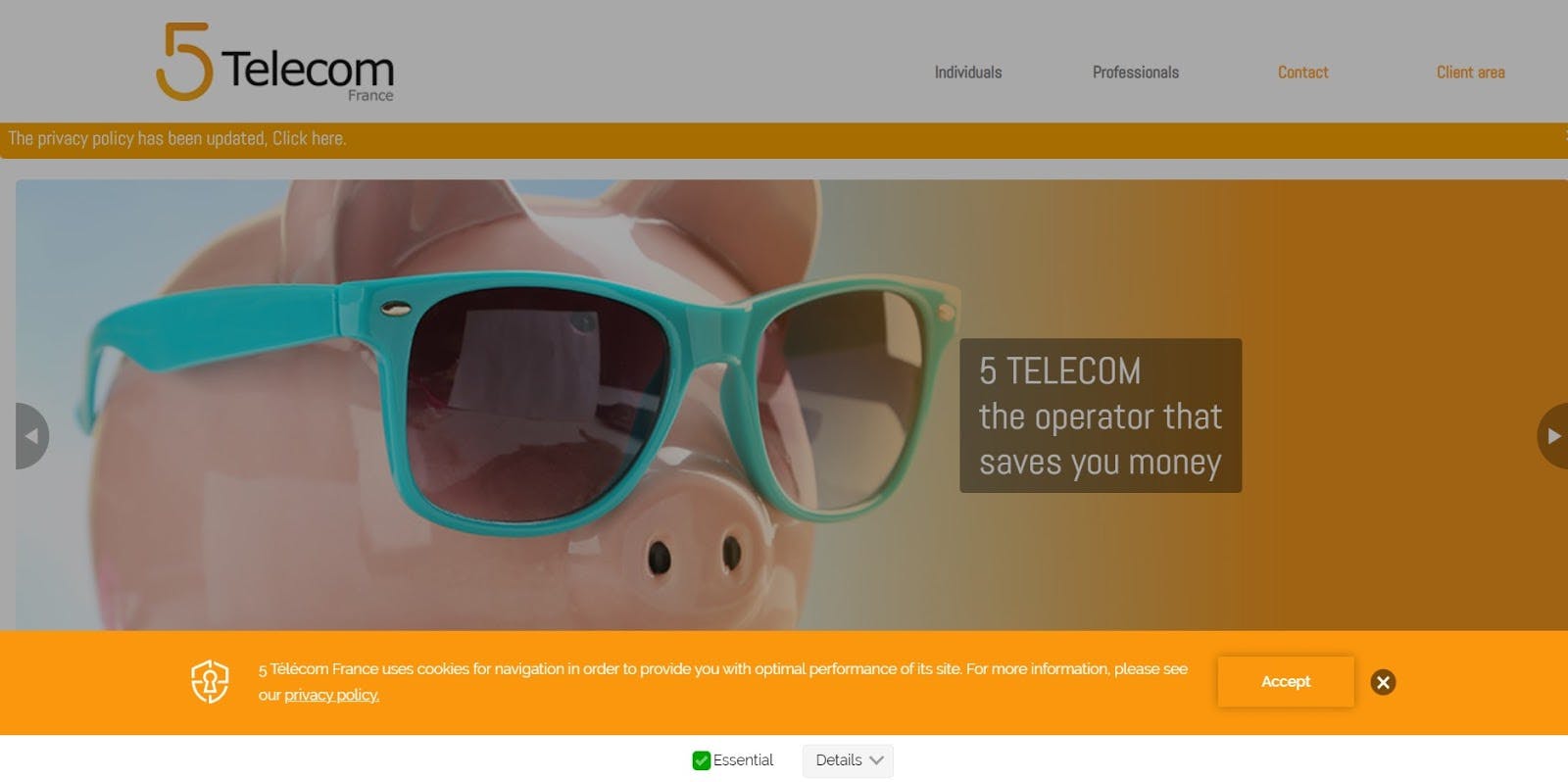 5 Telecom France website