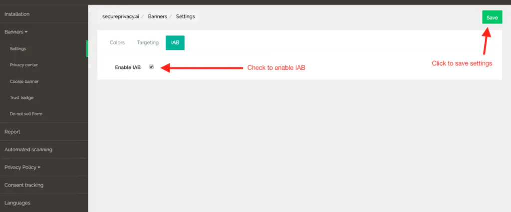enable iab