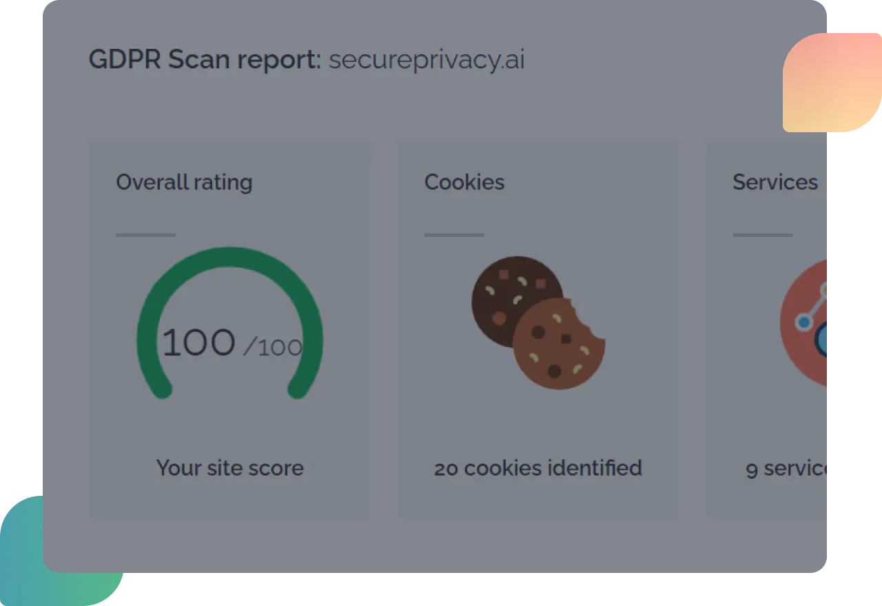 secure privacy cookie website scanner dashboard