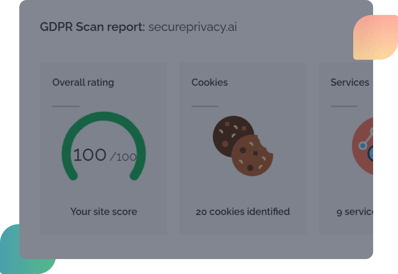secure privacy cookie website scanner dashboard