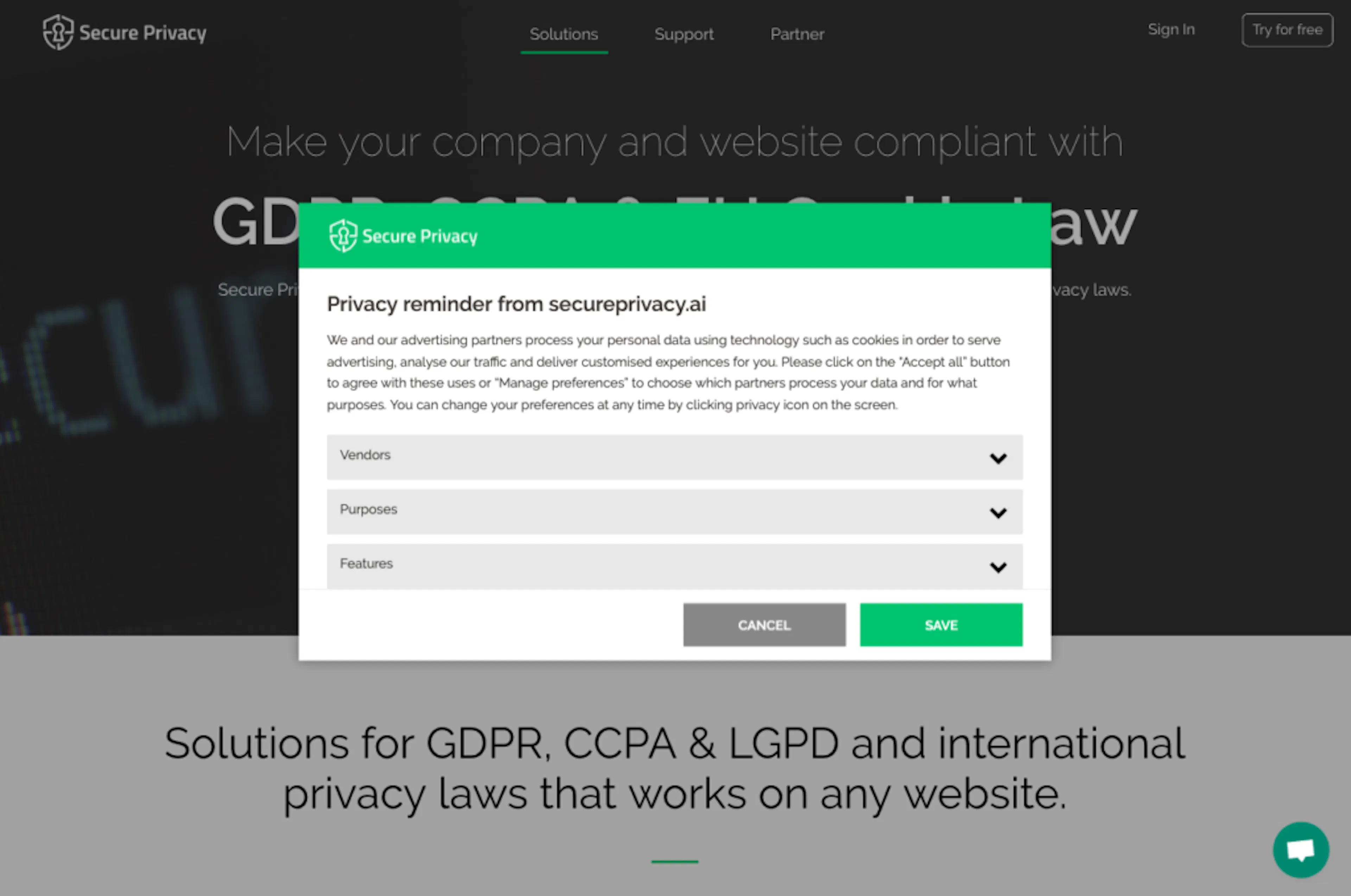 secure privacy privacy reminder