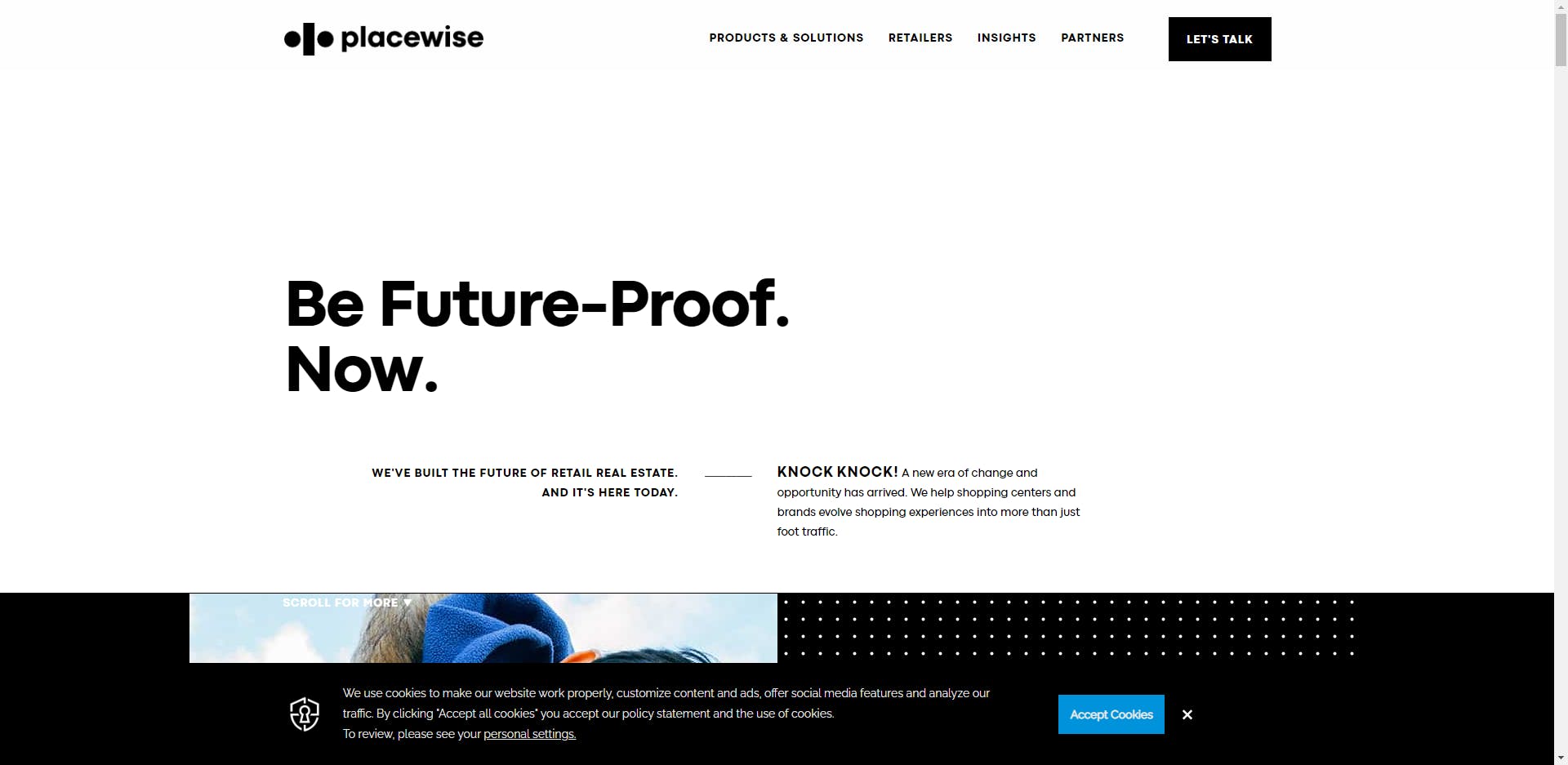 Placewise homepage