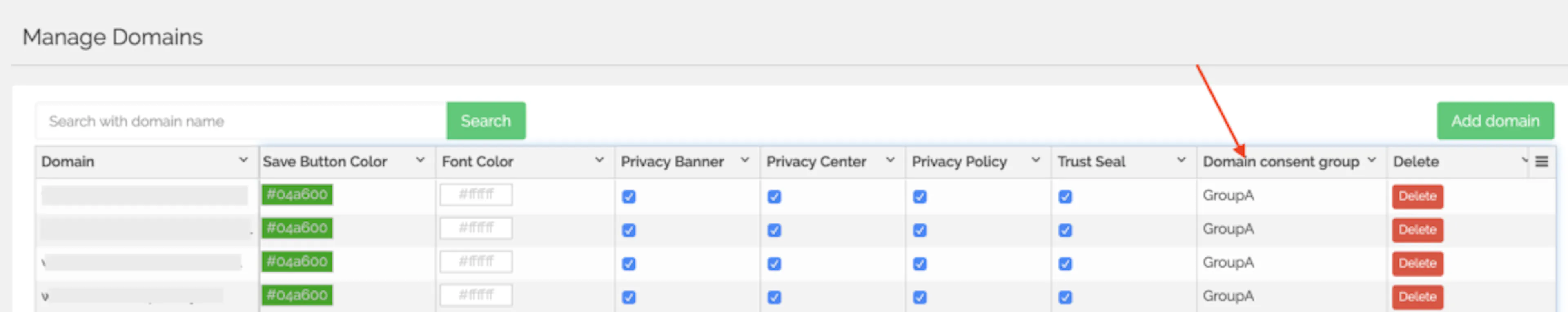screenshot cross domain consent