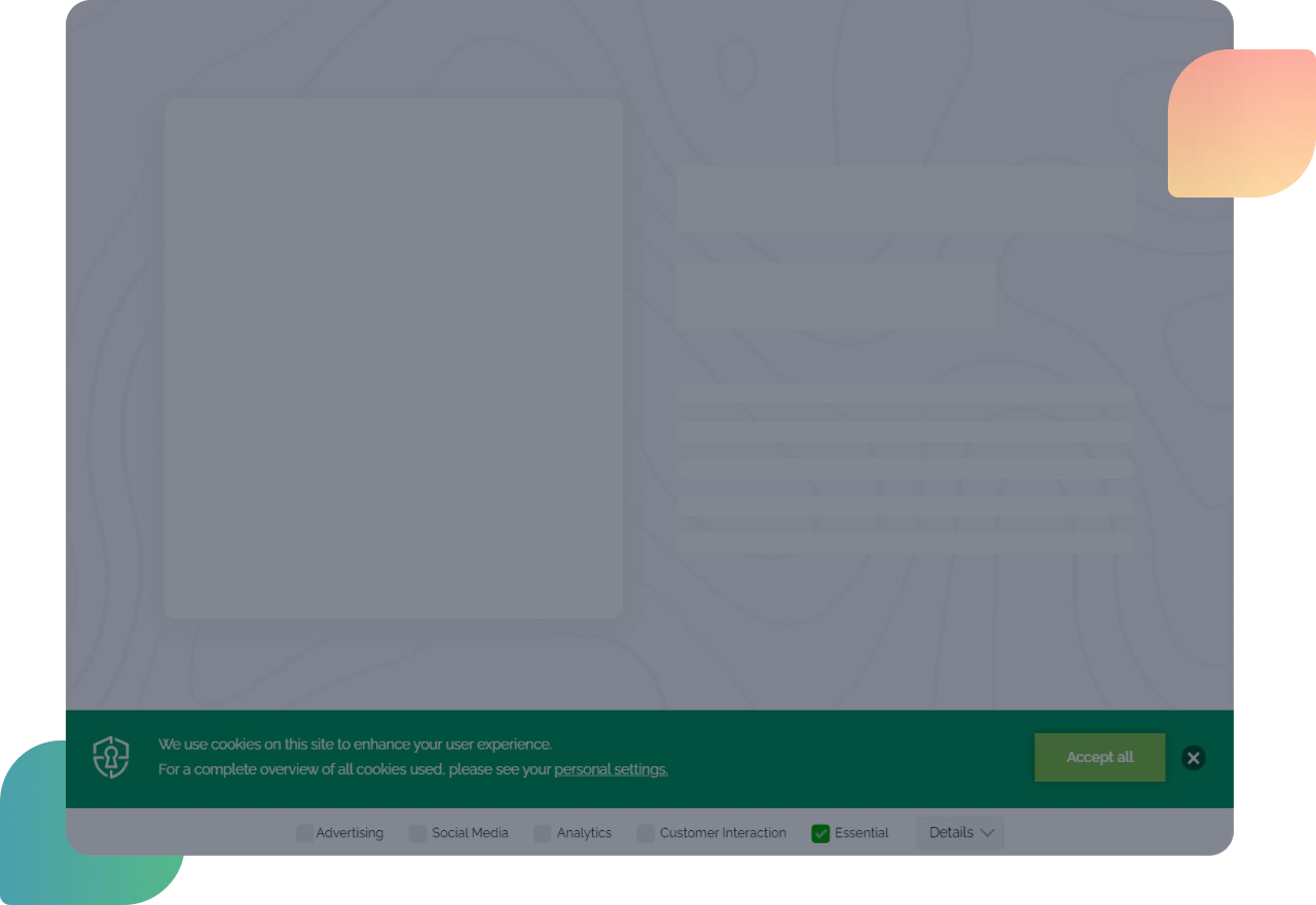 cookie banner solution