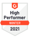 g2 high performer badge 2021