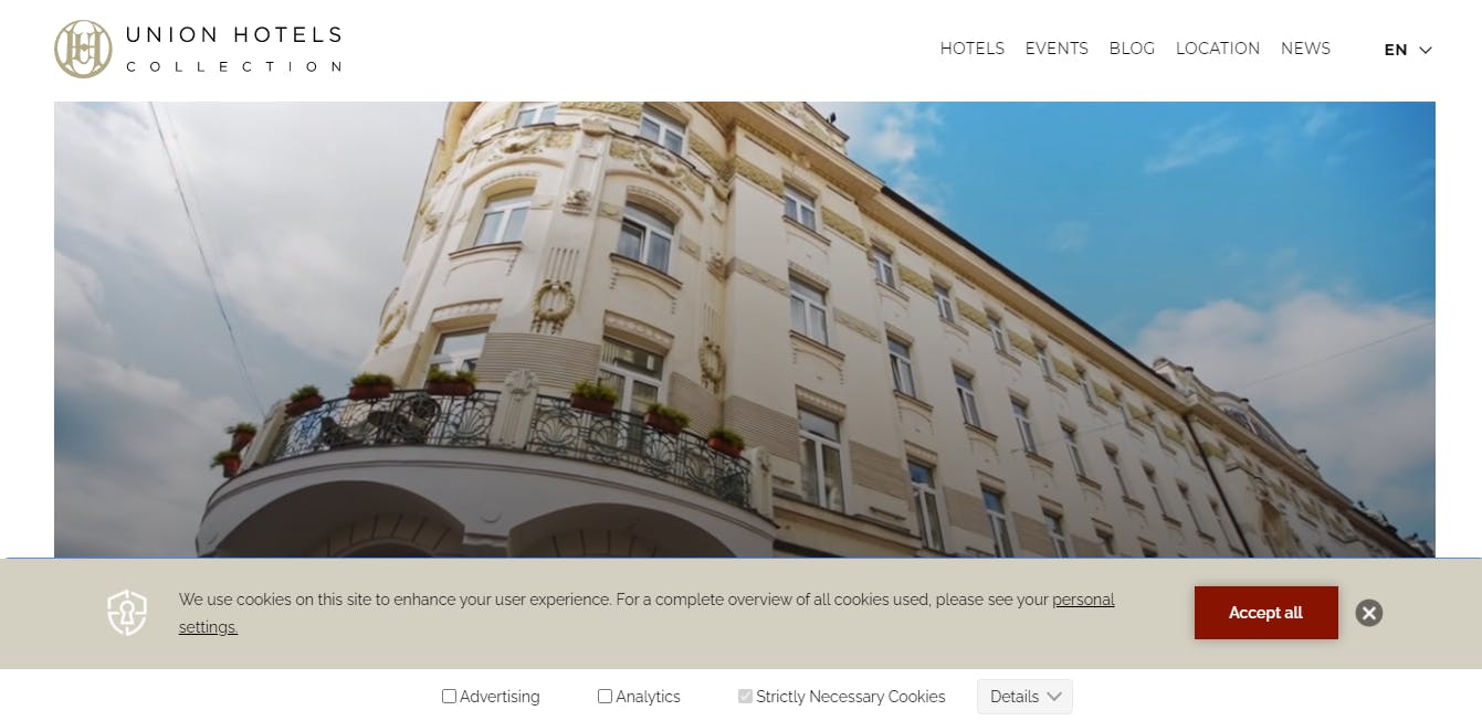 union hotels website