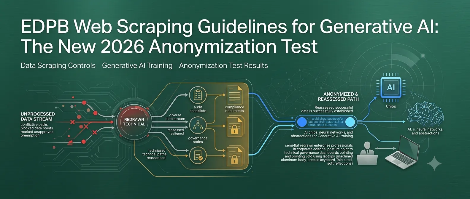 EDPB Web Scraping Guidelines for Generative AI: The New 2026 Anonymization Test