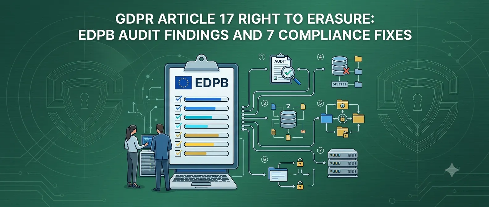 GDPR Article 17 Right to Erasure: EDPB Audit Findings and 7 Compliance Fixes