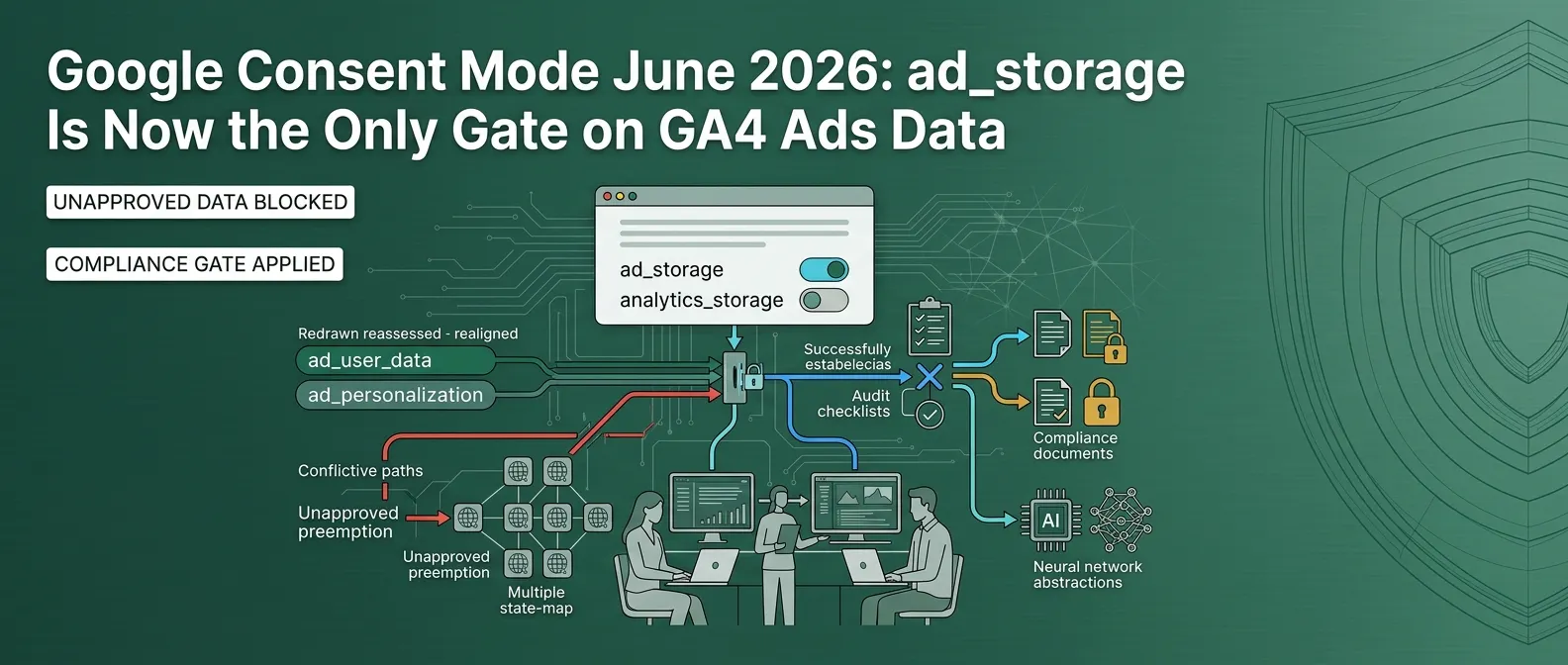 Google Consent Mode June 2026: ad_storage Is Now the Only Gate on GA4 Ads Data