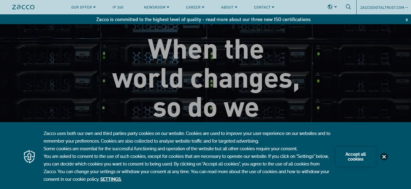 Zacco website