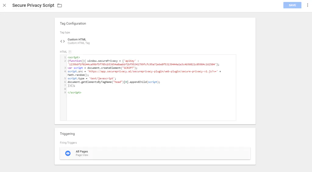 secure privacy script
