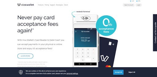 VivaWallet website