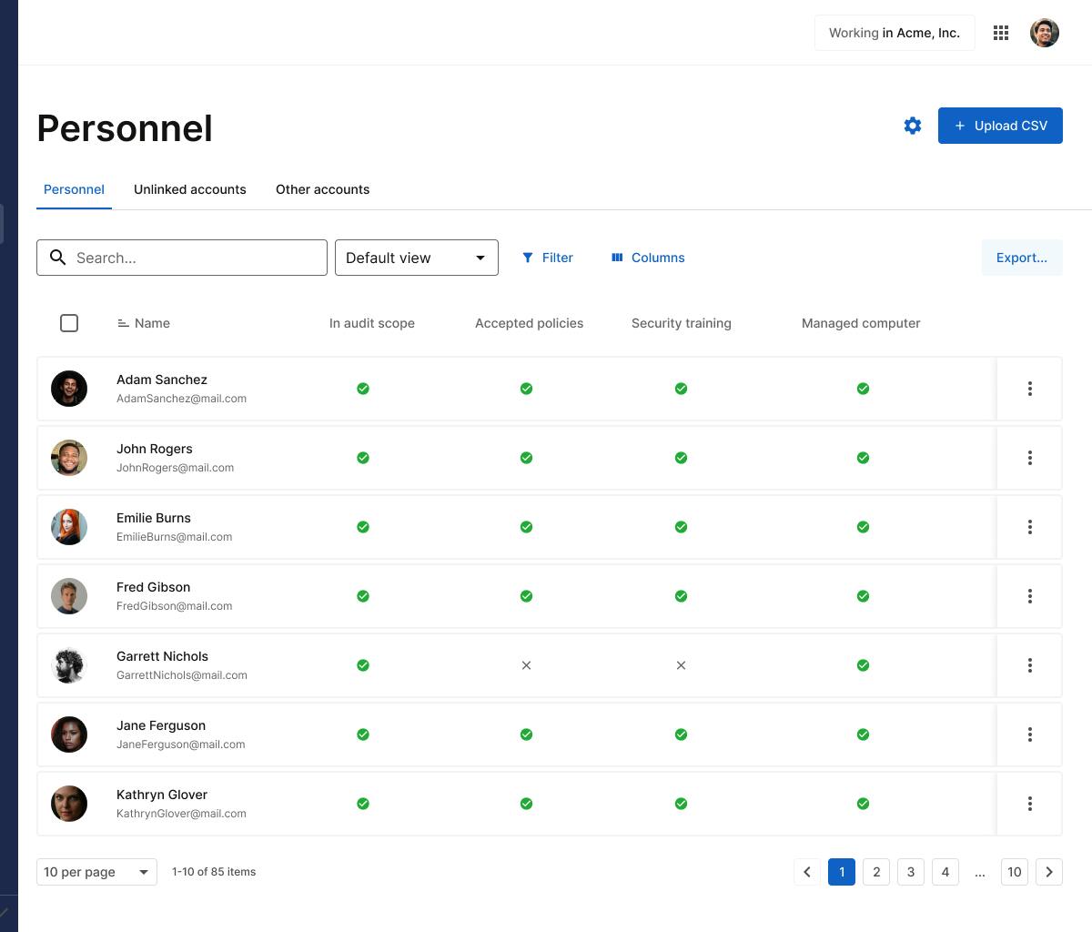 Personnel Management Secureframe