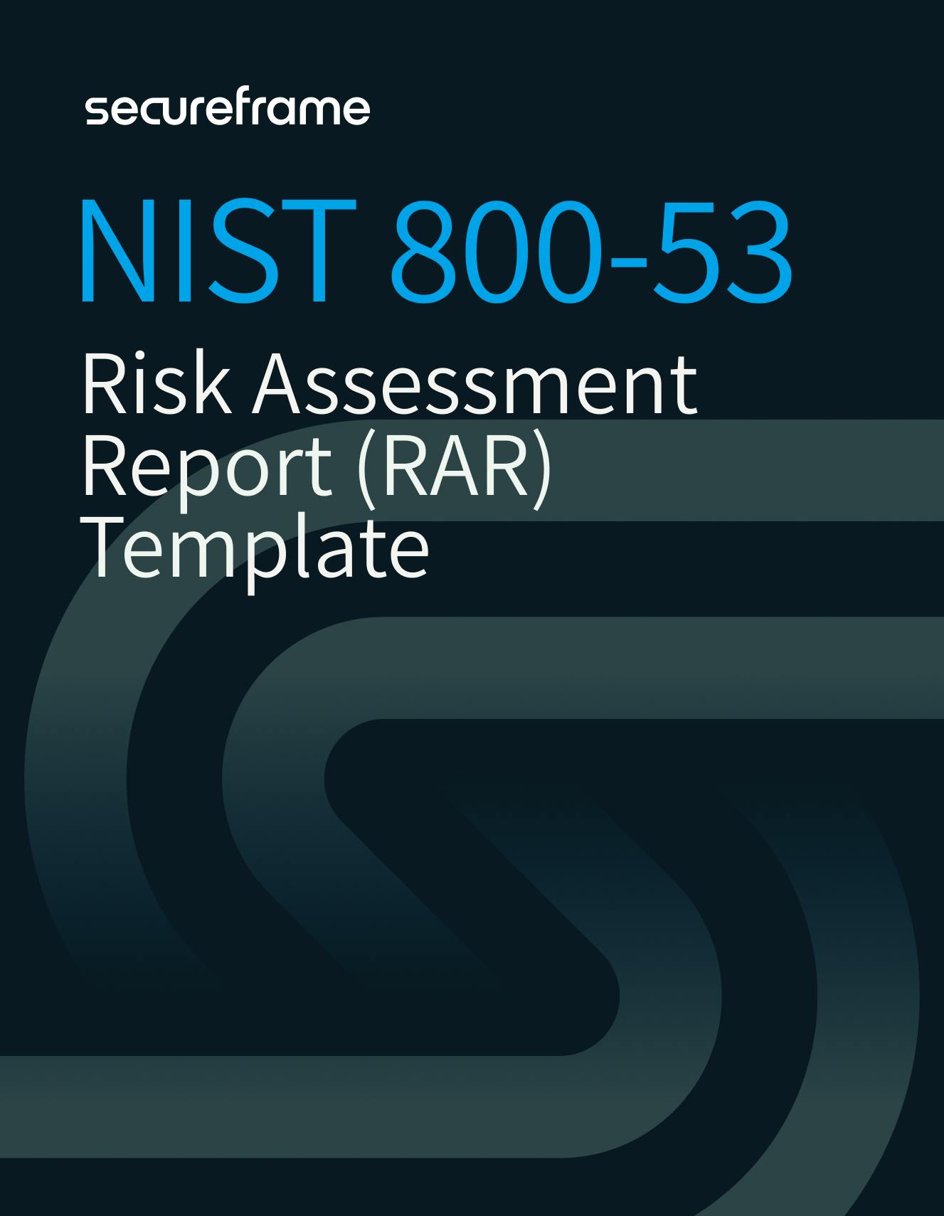 NIST 800-53 Risk Assessment Report (RAR) Template