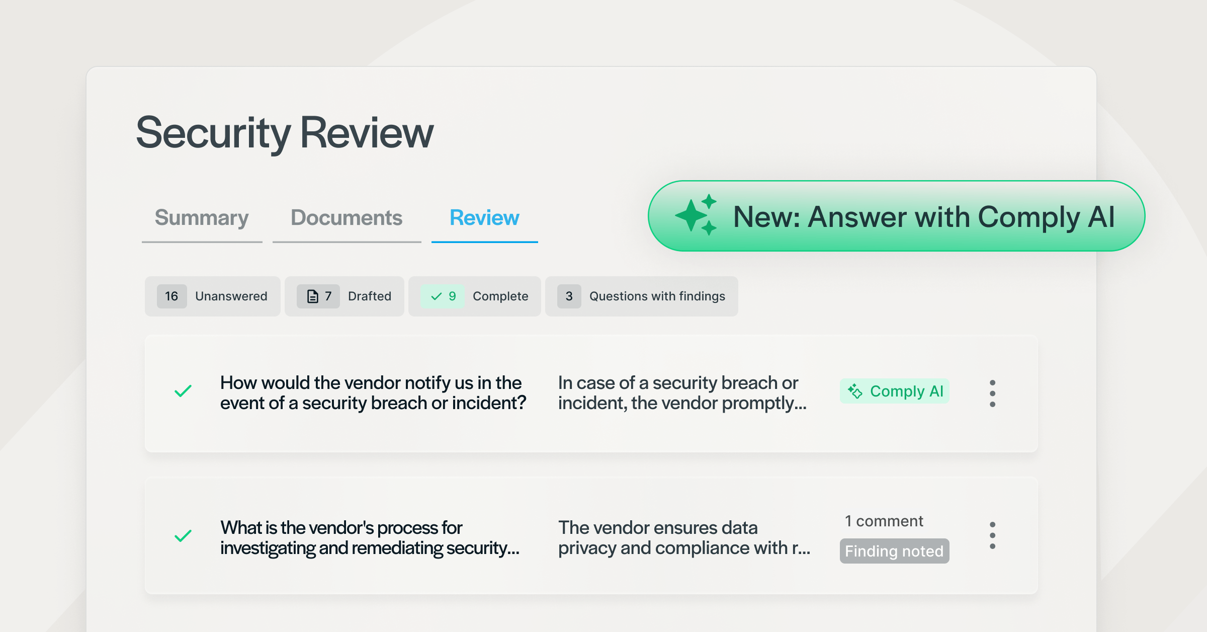 Enhancements to Secureframe Third-Party Risk Management Now GA