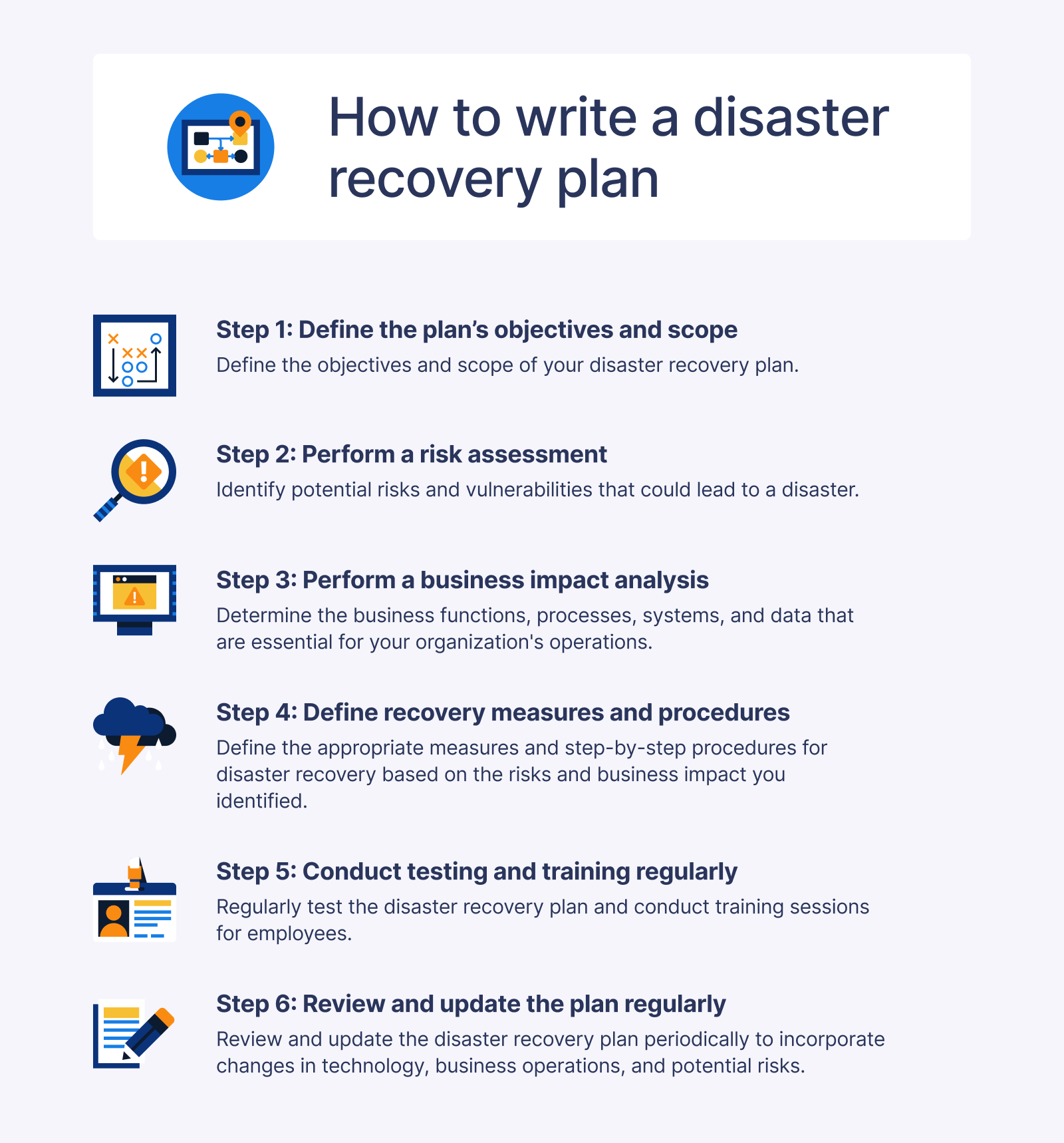 How To Write A Disaster Recovery Plan + Template | Secureframe