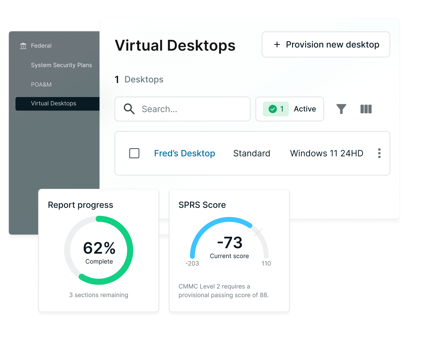 A simplified product image of Virtual Desktops