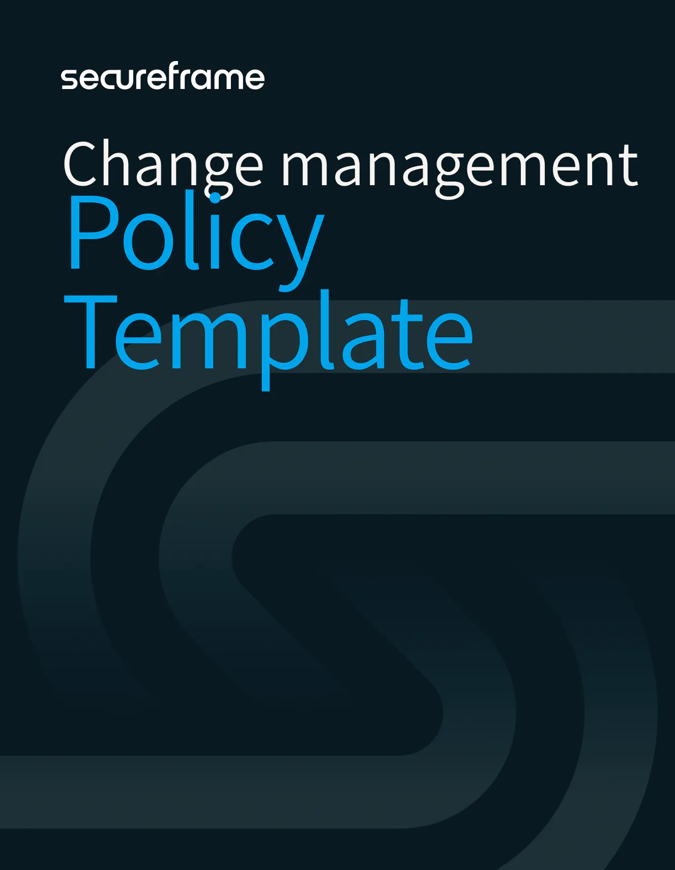 Change Management Policy Template