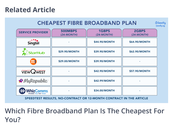 Best Broadband In Singapore 2021 Seedly