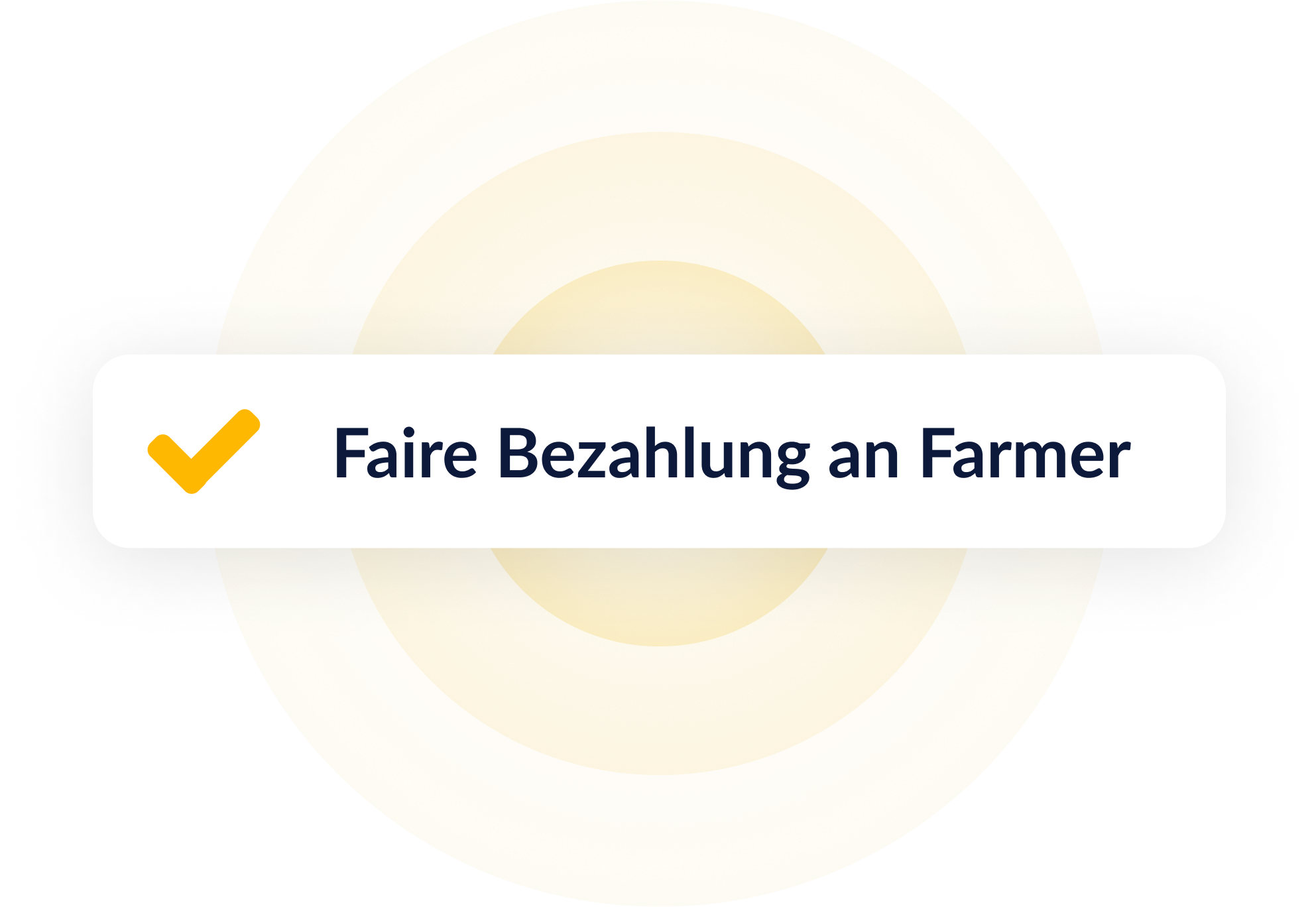 Faire Bezahlung an Farmer