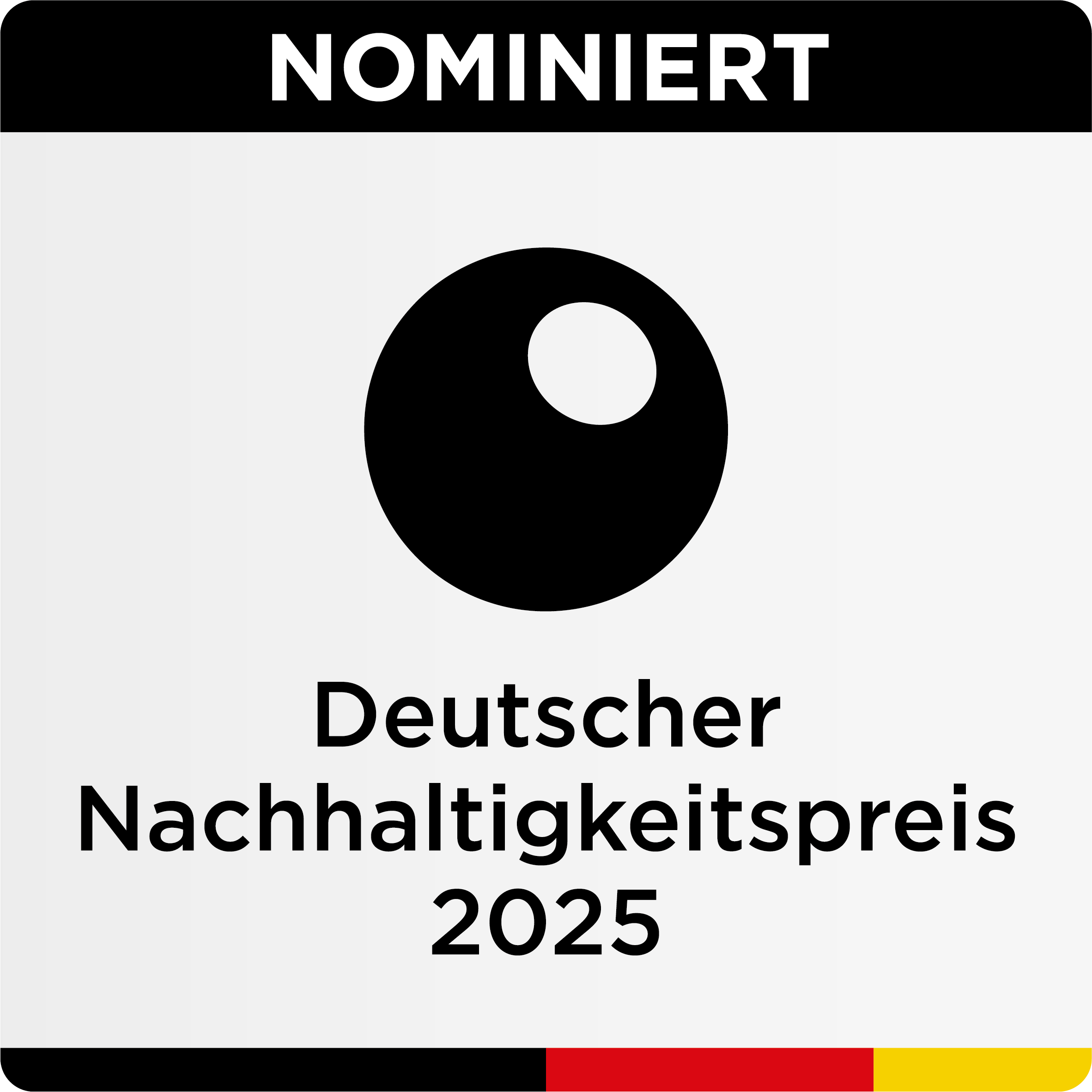 Nominiertensiegel Deutscher Nachhaltigkeitspreis Produkte 2025 – Seedtrace