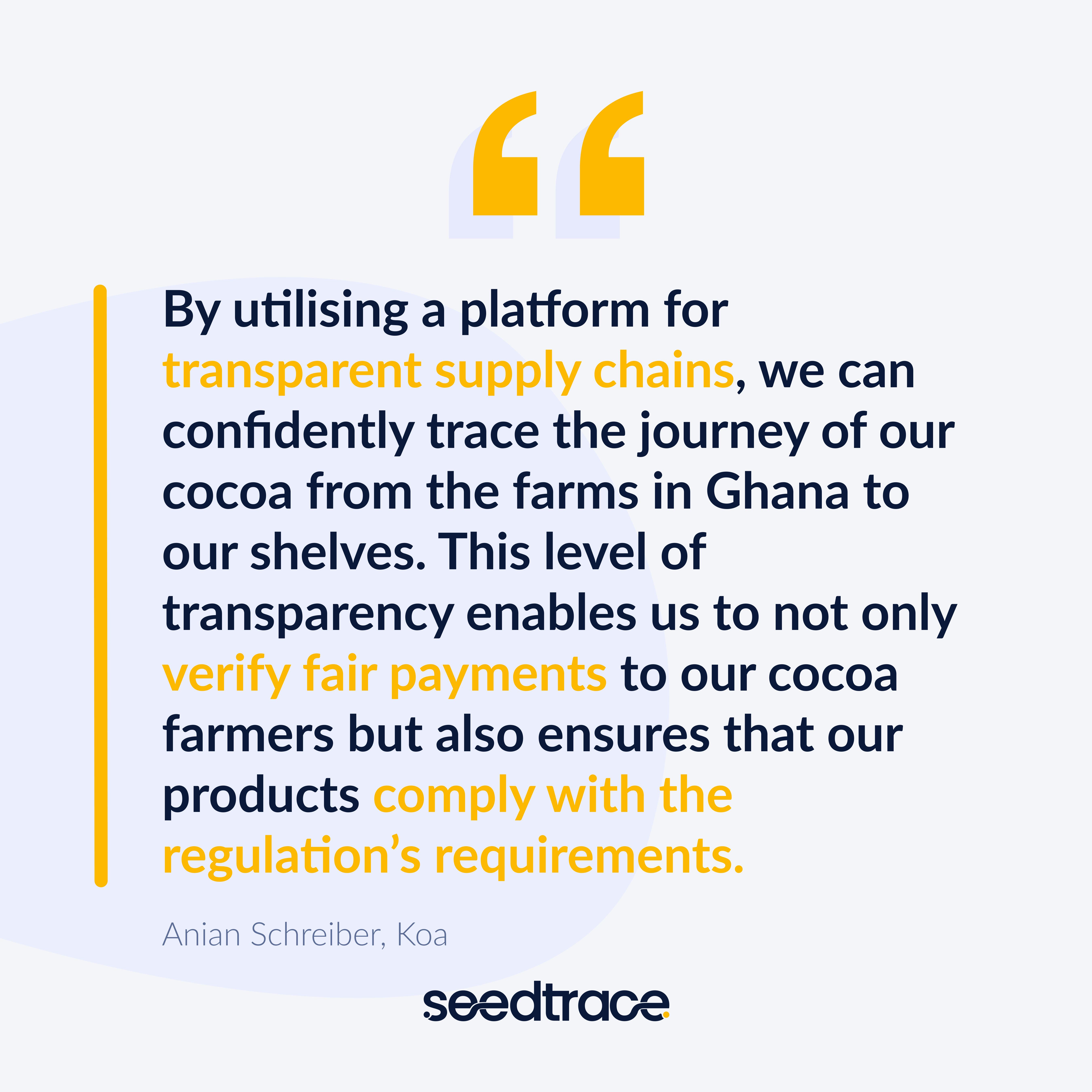 Quote from Anian Schreiber, Co-Founder of Koa