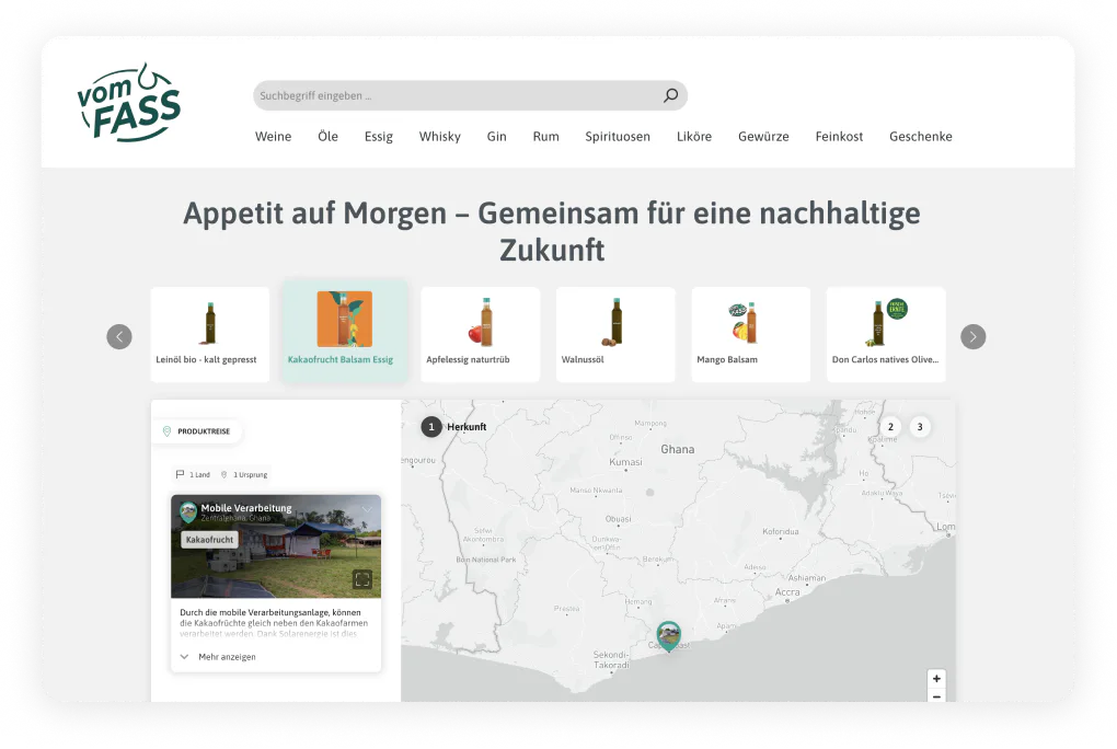 product slider visual