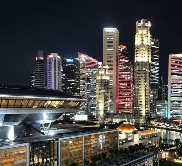 See the skyline with the Supreme Court and MBS at a hidden rooftop. 