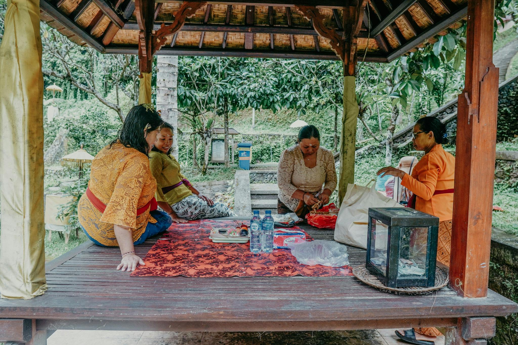 By doing a Melukat with a local family, you're directly supporting local communities and their traditions