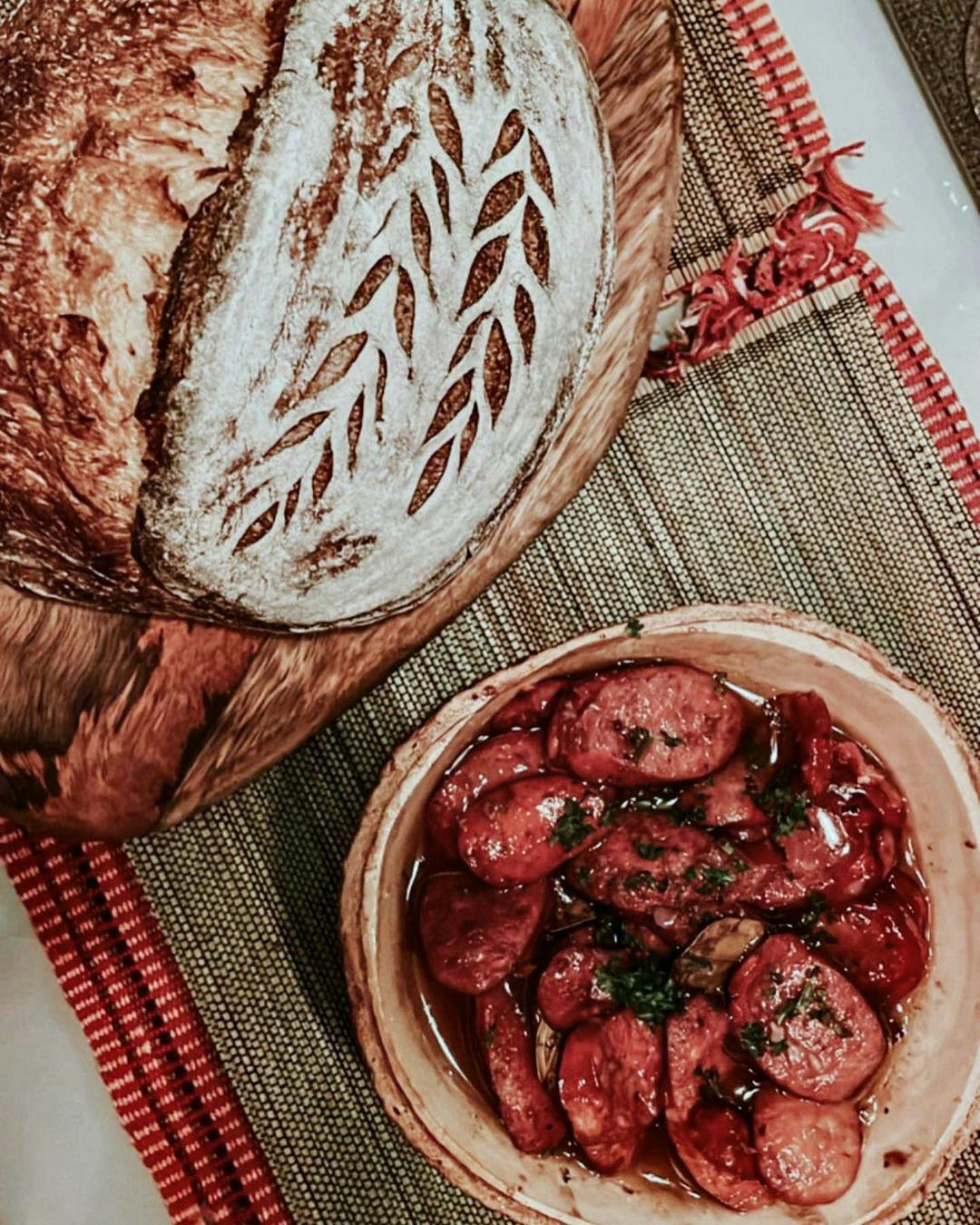 Beautiful home made sourdough to enjoy with your Spanish Chorizo