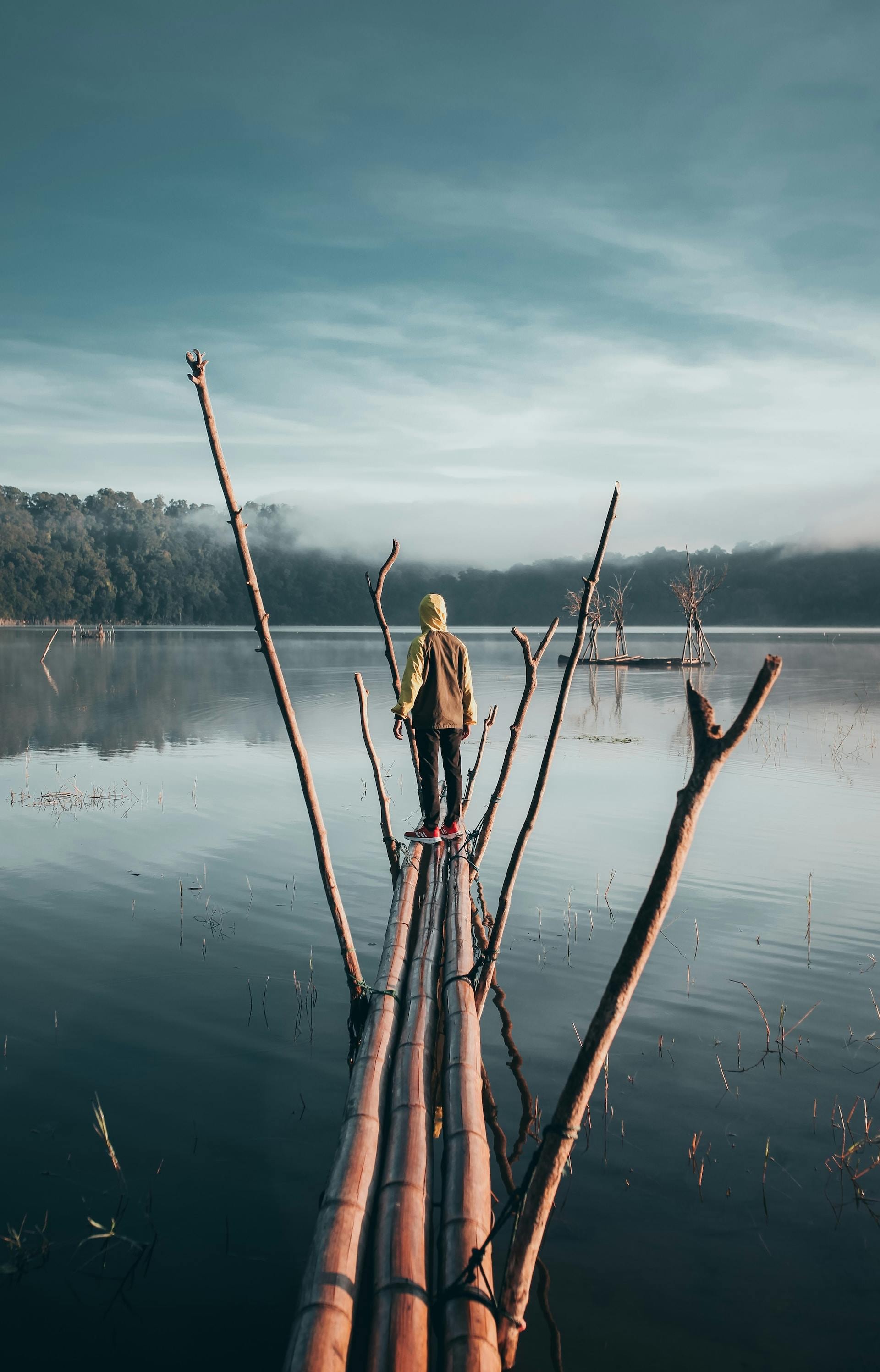 Wake up in the morning to the stunning views over Lake Tamblingan