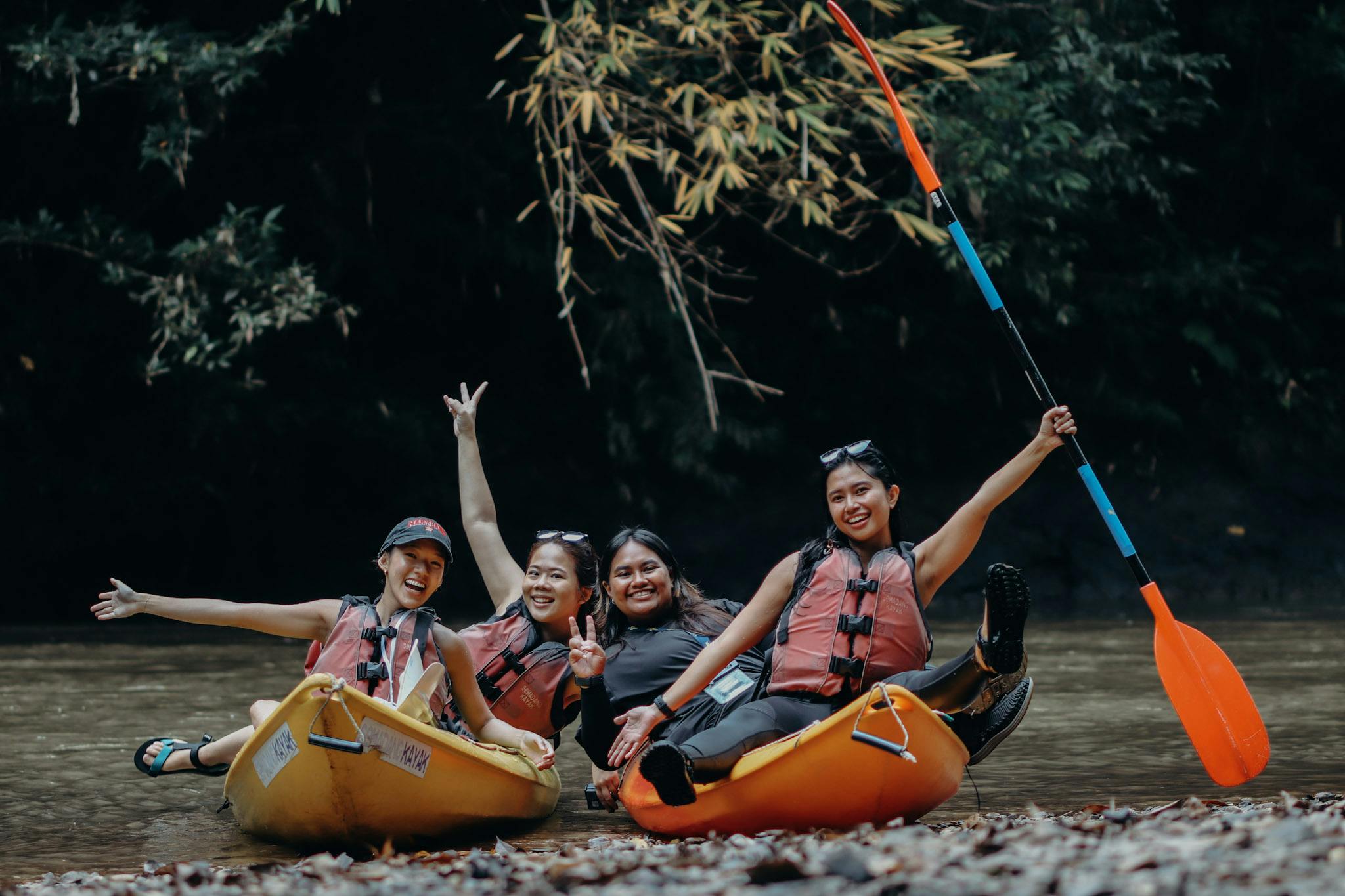 One of our fave Kuching experiences is kayaking down the river