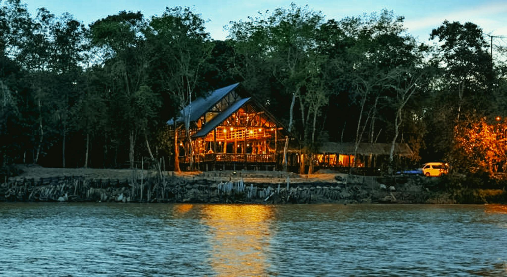 The lodges at Kinabatangan are not fancy, but it's really lovely to stay by the river