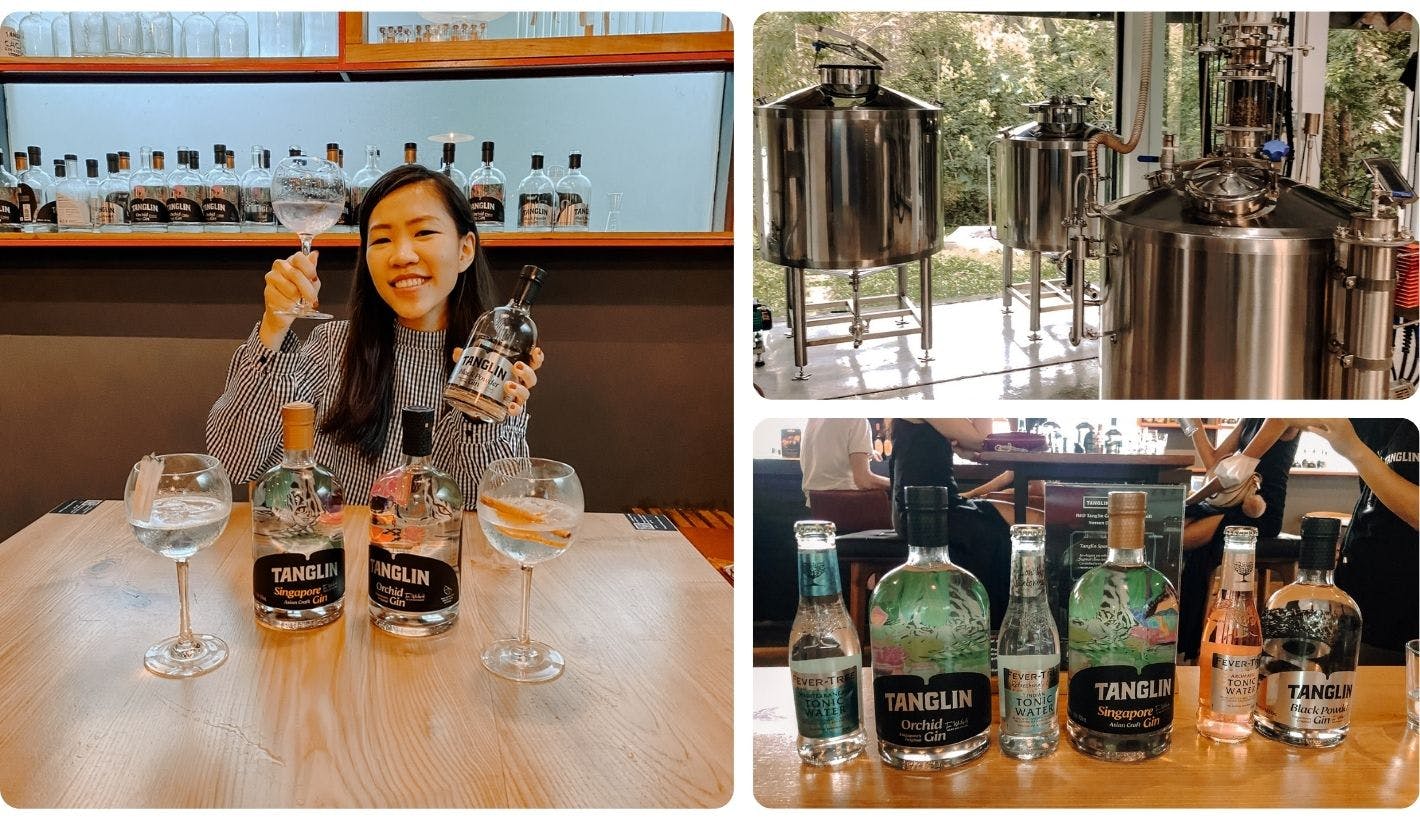 Taste lots of gin at Singapore's original gin distillery!