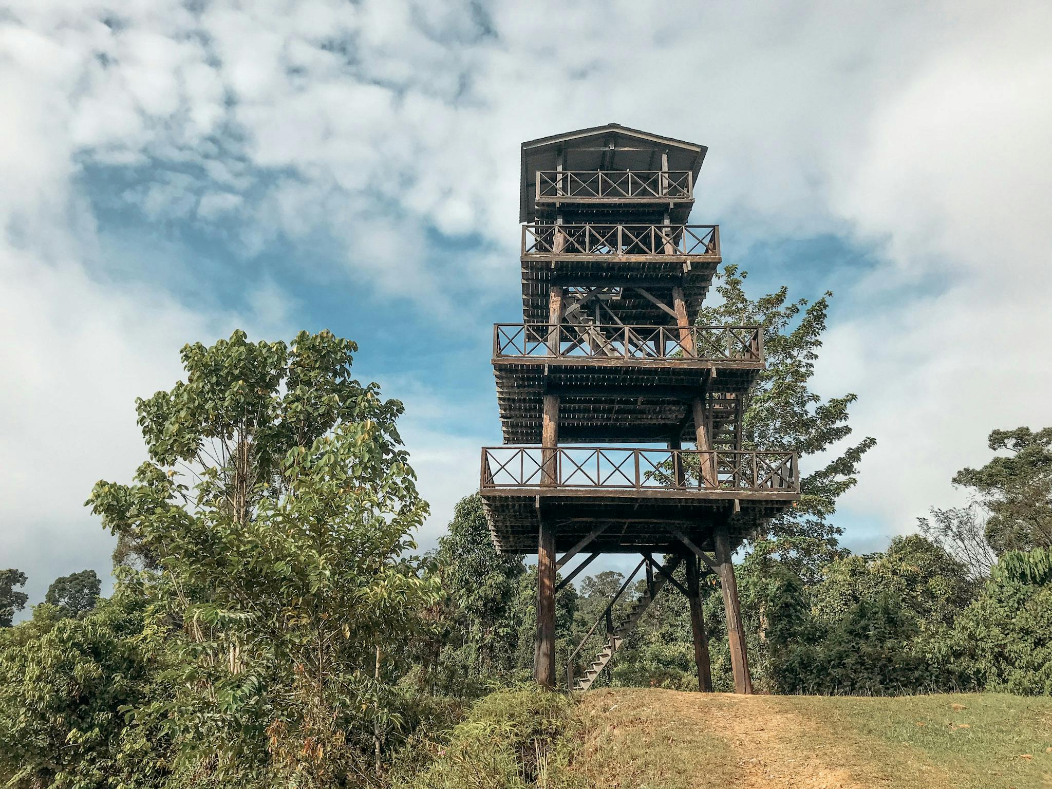 The viewing tower at Maliau Basin Studies Centre 