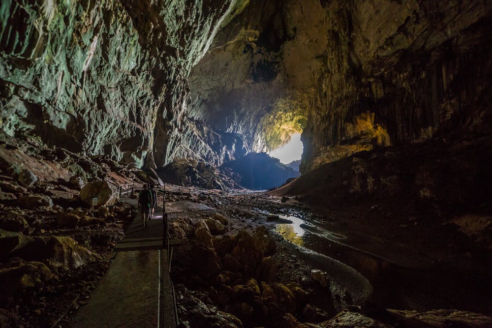 Deer Cave has an underground river and one of the largest cave passages in the world