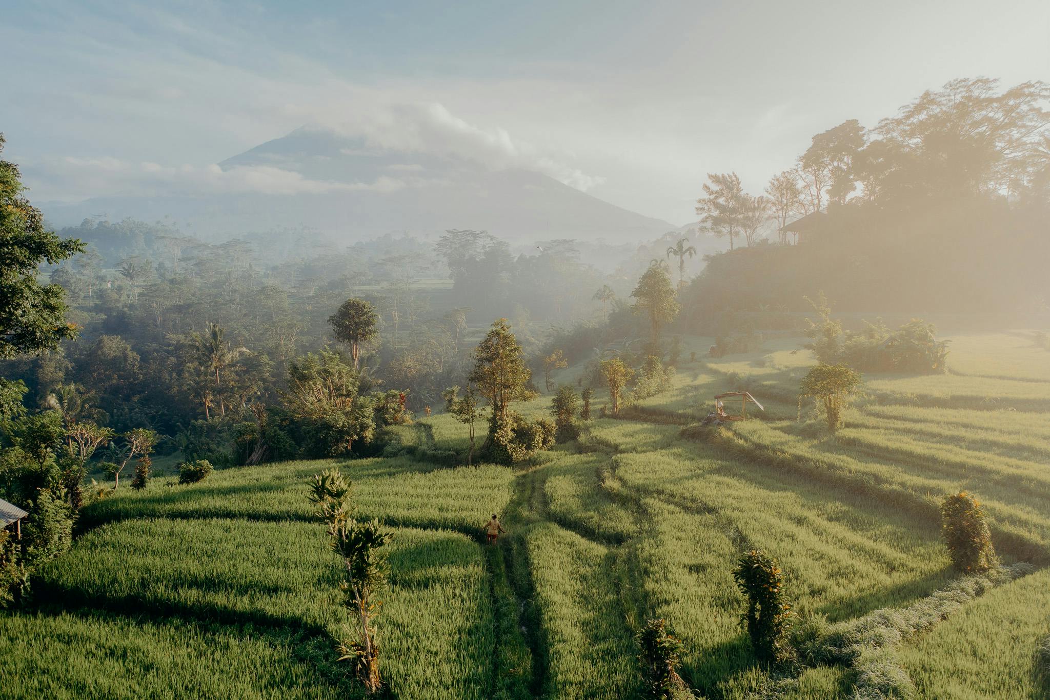 Trek the quiet ricefields of Sidemen and get a true sense of village life, away from the crowds of Ubud