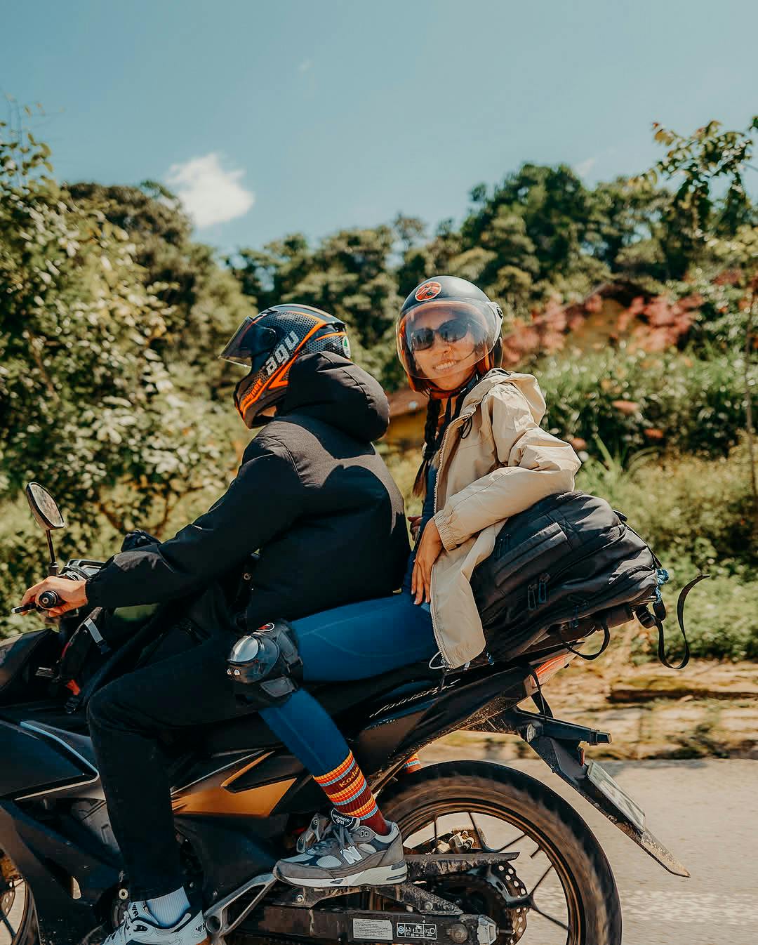 How long am I on the motorbike for each day?