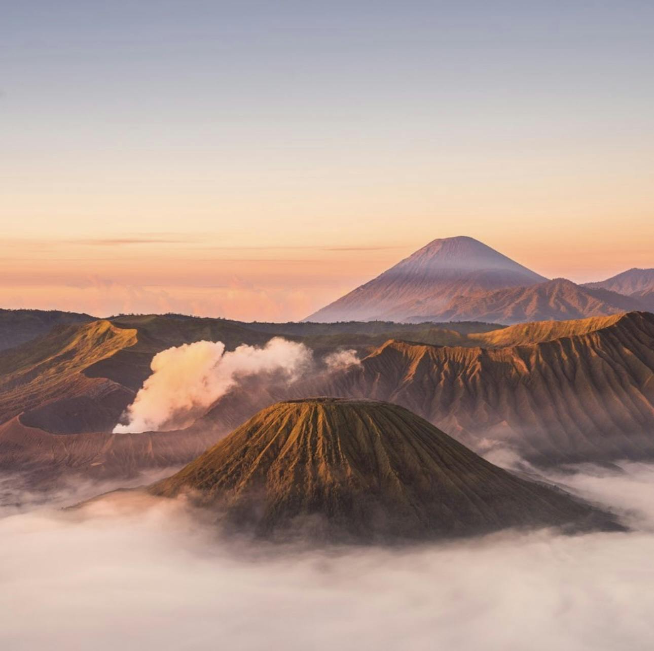 See the Sunrise over Bromo Volcanic Complex