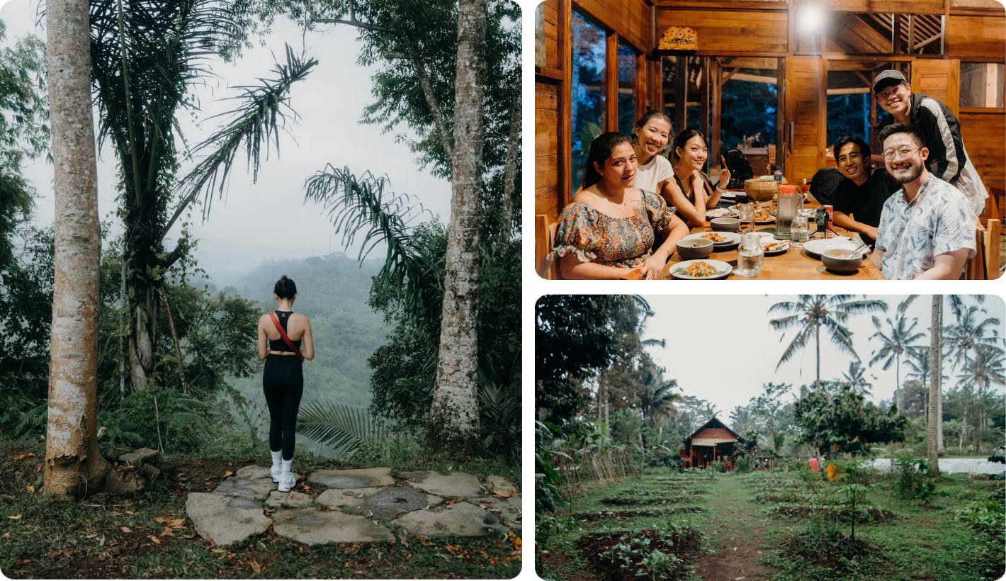 Experience the simplicity and magic of Balinese village life with a farm-to-table dinner and firefly walk. 