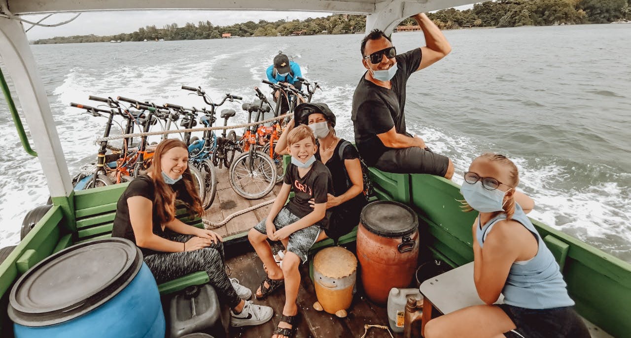 One of our favourite things about a day out at Pulau Ubin is the bum boat to get there! It already feels like an adventure