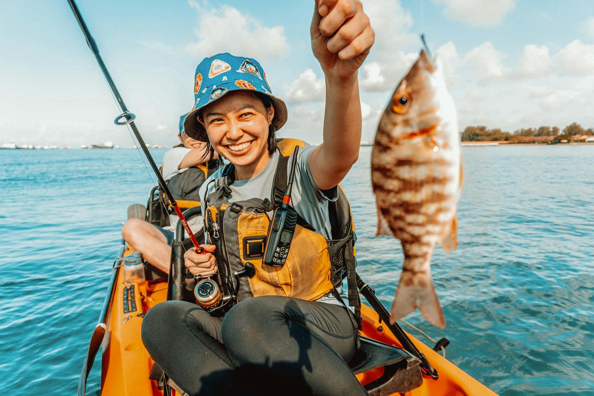 Singapore's waters are great to fish in - you can head out on a boat, try pier fishing or even kayak fishing