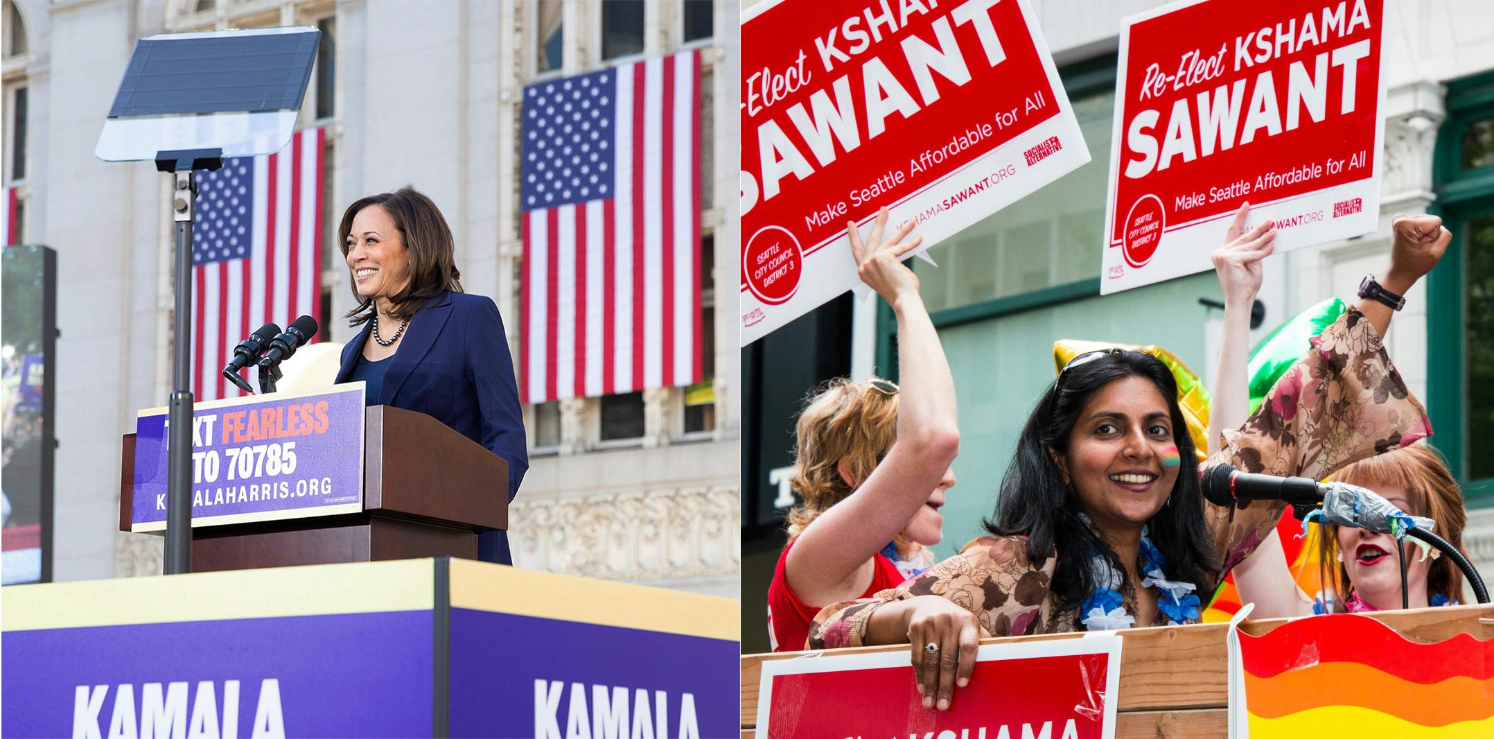 Kamala Harris and Kshama Sawant