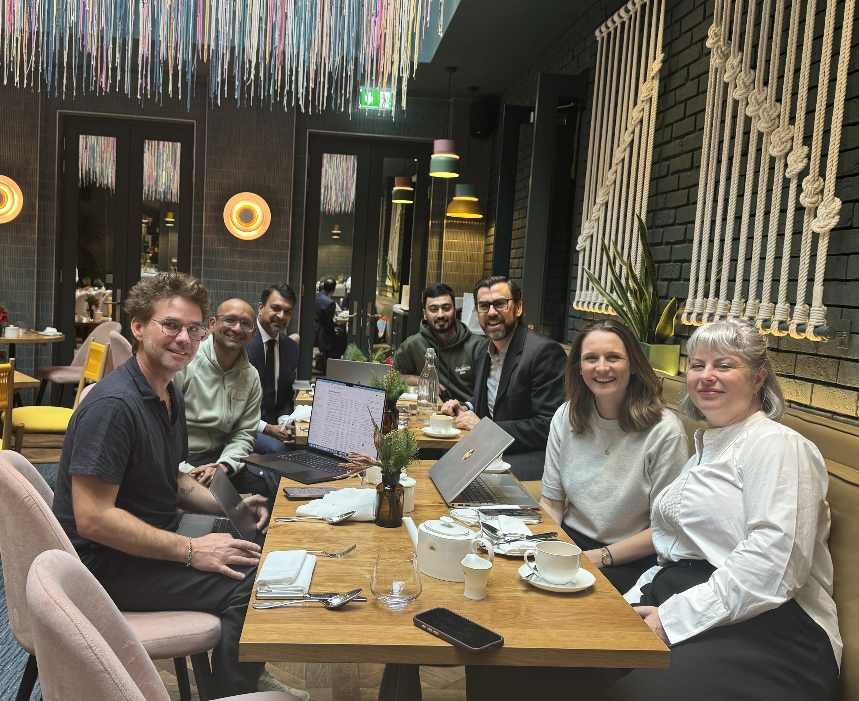 Breakfast with the team before the conference kicked off