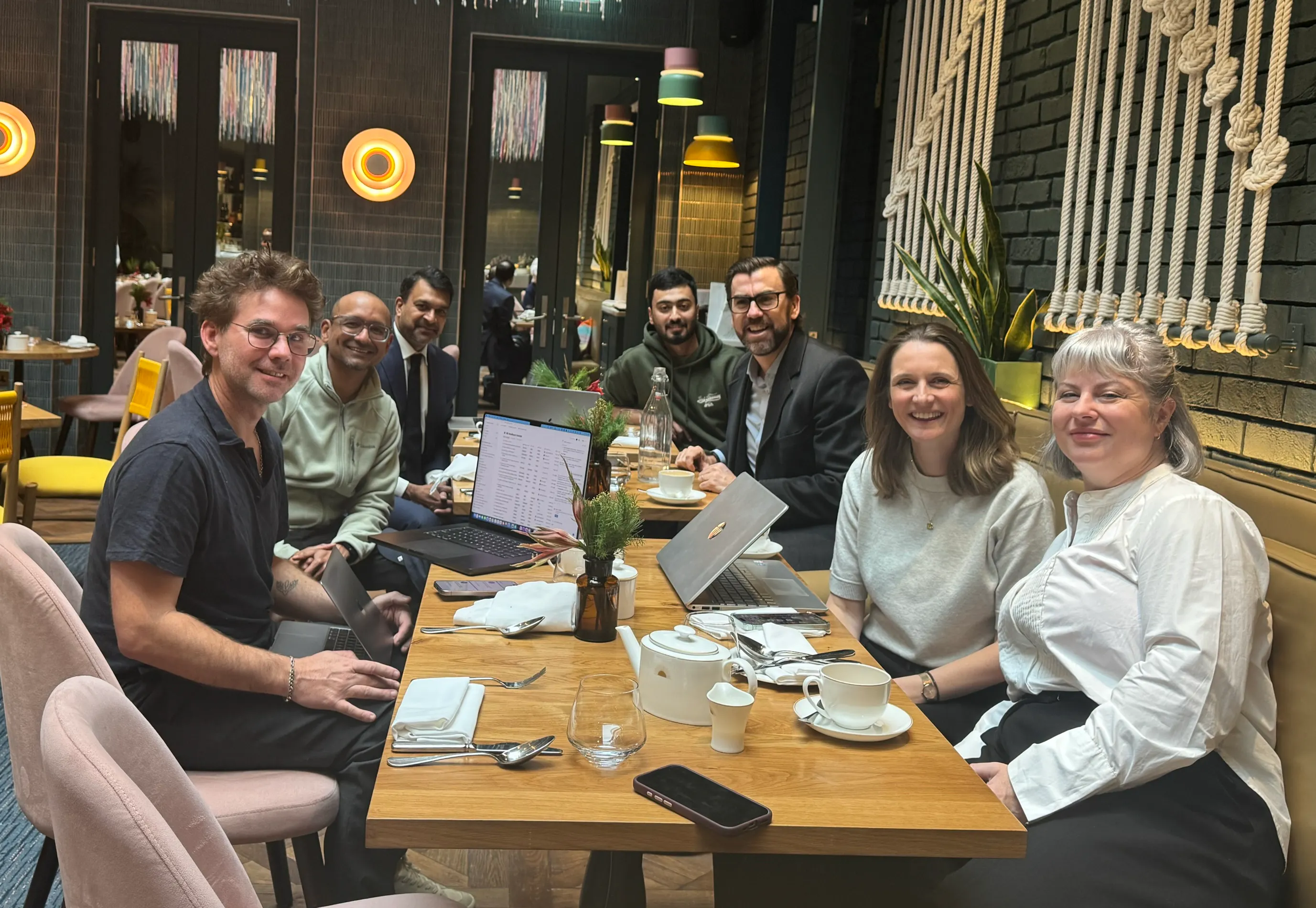 Breakfast with the team before the conference kicked off