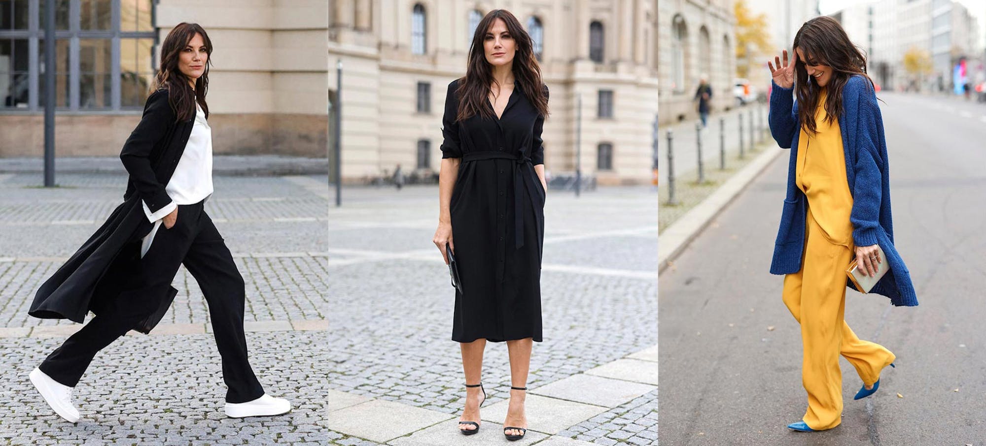 Drei Looks Bettina Zimmermann | Seidensticker